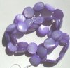 16 inch strand of 10mm Purple Mother of Pearl Disks